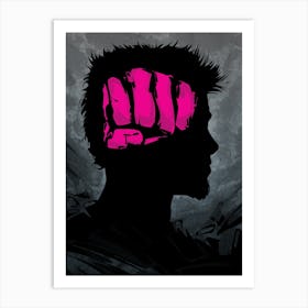 Fight Club Fist Brain Art Print