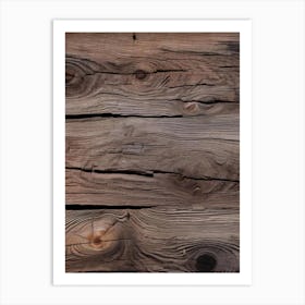 Old Wood Texture Art Print