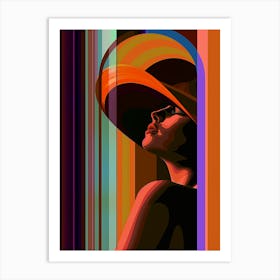 Multicolored, dramatic, "Fixed On You" Art Print