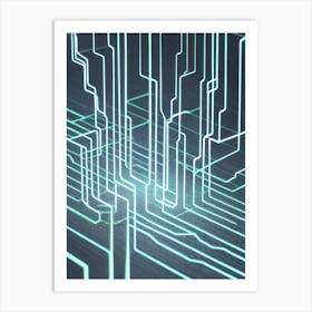 Circuit Board Art Print