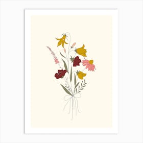 Wildflowers Bouquet Art Print