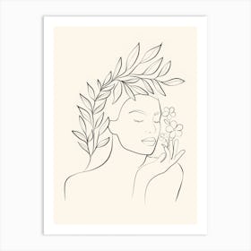 Minimal Blooming 02 Art Print