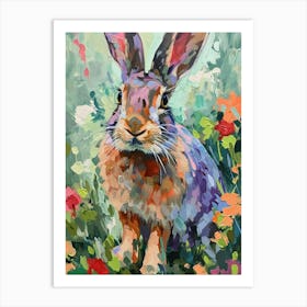 Polish Rabbit Painting 3 Art Print