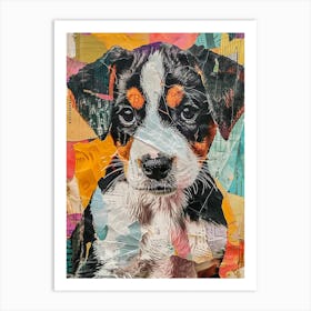 Puppy Kitsch Collage 4 Art Print