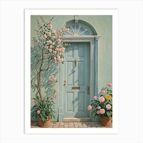 Romantic Blue Door Art Print