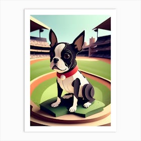 Boston Terrier-Reimagined 34 Art Print