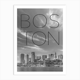 Boston Skyline Financial District And North End Art Print