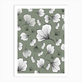 Ginkgo Leaves Art Print