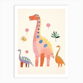 Nursery Dinosaur Family 3 Art Print