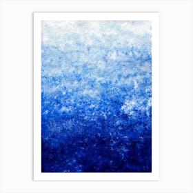 Beautiful Blue Art Painting Art Print