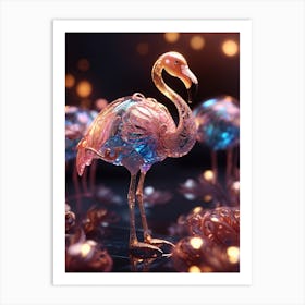 Flamingos 2 Art Print