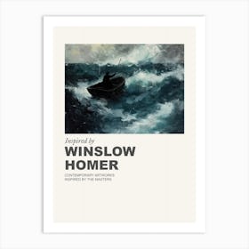 Museum Poster Inspired By Winslow Homer 3 Art Print