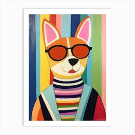 Little Dingo 2 Wearing Sunglasses Art Print