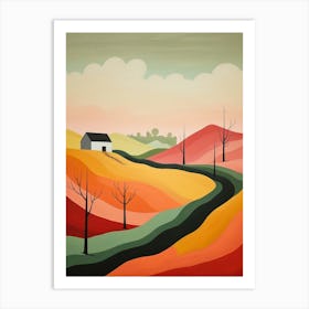 Rural Abstract Minimalist 4 Art Print