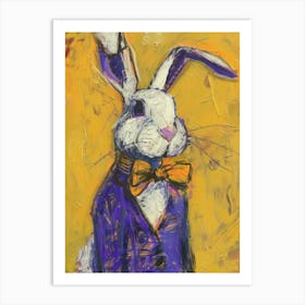 Rabbit In A Suit Art Print