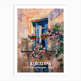 Mediterranean Views Barcelona 1 Art Print