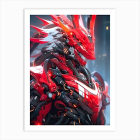 Red Dragon Art Print