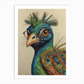 Peacock 37 Art Print