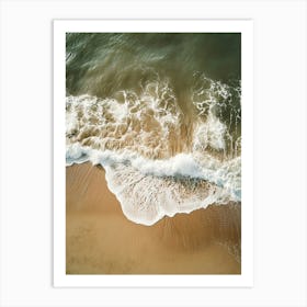 Aerial View Of A Beach 142 Art Print