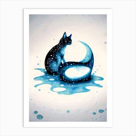 Feline Creative Cat Illustration 39 1 Art Print