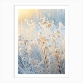 Frosty Botanical Lily Of The Valley 1 Art Print