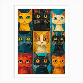 Cats Canvas Art Art Print