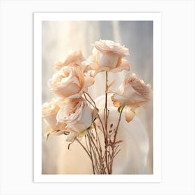 Boho Dried Flowers Rose 7 Art Print