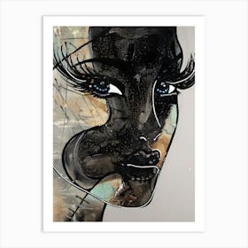 Black And White Painting 2 Art Print