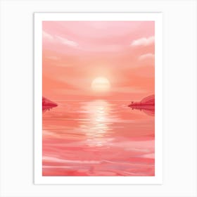 Pink Sunset Art Print