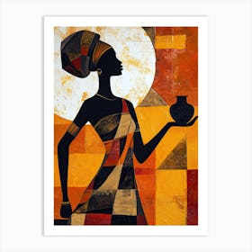 The African Woman; A Boho Picture Art Print