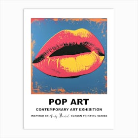 Poster Lips Pop Art 1 Art Print