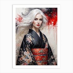 Japanese Girl Art Print