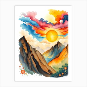 Chinese Mountains 1 Art Print