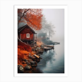 Autumn On The Lake Art Print