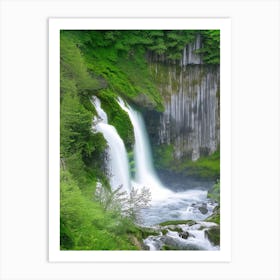 Cascade Du Rouget, France Realistic Photograph (2) Art Print