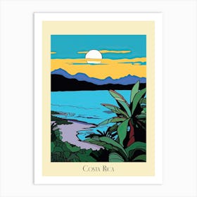 Poster Of Minimal Design Style Of Costa Rica 1 Art Print