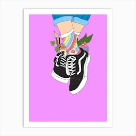 Vans Sneakers Art Print