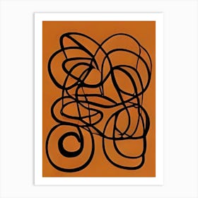 Abstract Swirls Art Print