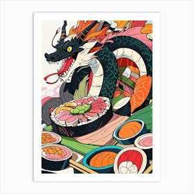 Japanese Dragon 7 Art Print