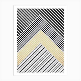 Mountains In Lines 2 Art Print