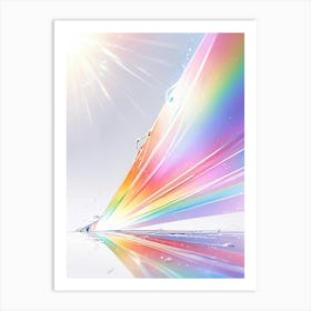 Rainbow Background 7 Art Print