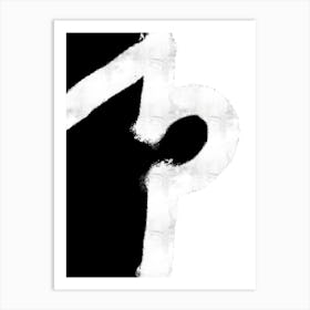 Minimal Black and White Abstract vol.6 Art Print