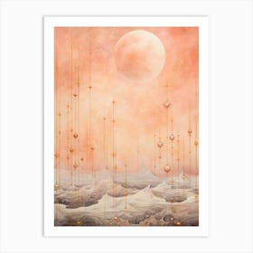 Celestial Geometric Illustration 4 Art Print