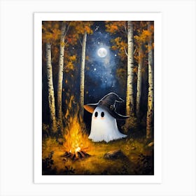 Ghost In The Woods Art Print