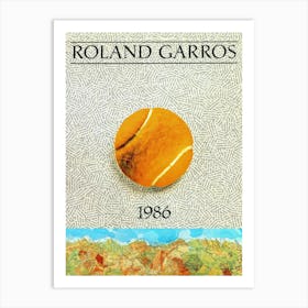 Roland Garros 1986 Art Print