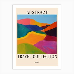 Abstract Travel Collection Poster Libya 1 Art Print