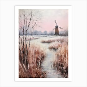 Dreamy Winter Painting The Broads England 3 Art Print