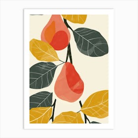 Figs Close Up Illustration 5 Art Print