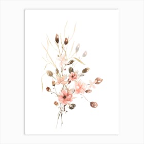 Watercolor Flowers 6 Art Print