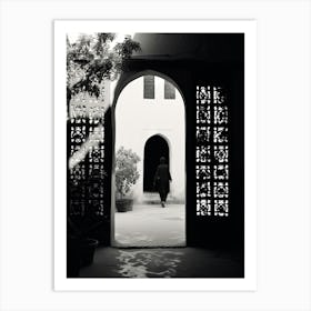 Marrakech, Morocco, Photography In Black And White 1 Art Print